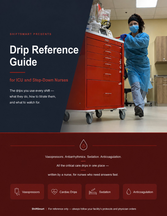 Drip Reference Guide for ICU and Step-Down Nurses