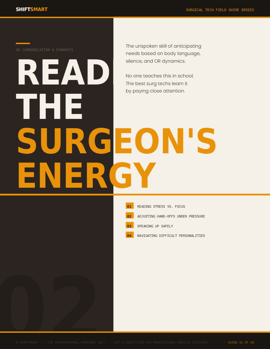 Reading the surgeon's energy